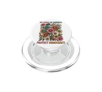 No Kings in America Protect Democracy Floral PopSockets PopGrip for MagSafe