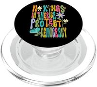 No Kings in America Protect Democracy Political Protest PopSockets PopGrip for MagSafe