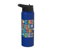 No Kings in America Protect Democracy Political Protest Stainless Steel Insulated Water Bottle
