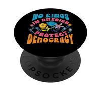 No Kings in America Protect Democracy USA Political Protest PopSockets Adhesive PopGrip