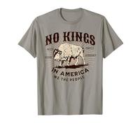 No Kings in America Protest Resist Bison Save Democracy T-Shirt