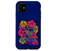 No Kings In America Psychedelic Frog 60s Flower Case for iPhone 11