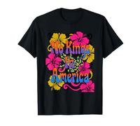 No Kings in America Psychedelic Frog 60s Flower T-Shirt
