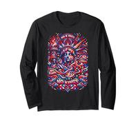 No Kings in America Retro Edgy Protest Long Sleeve T-Shirt