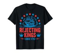 No Kings In America Shirt Rejecting Kings Patriotic USA Men T-Shirt