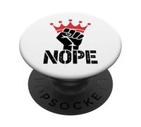 No Kings in America Since 1776 Fist & Crown Protest PopSockets Adhesive PopGrip