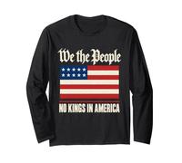 No Kings in America Since 1776 We The People Vintage Flag Long Sleeve T-Shirt