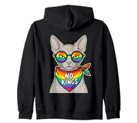 No Kings In America Sphynx Cat Zip Hoodie