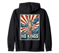 No Kings In America Statue of Liberty Est 1776 Zip Hoodie