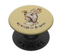 No Kings In America Surrealism Butterfly Melting Clock PopSockets Adhesive PopGrip