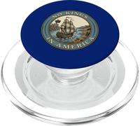 No Kings In America Vintage Colonial Ship Nautical Seal PopSockets PopGrip for MagSafe