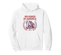 No Kings In America Womens Americana Pullover Hoodie