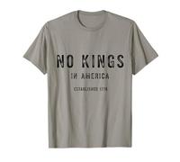 No Kings Mens Womens Political Protest Statement Tee T-Shirt