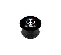 NO KINGS NO I.C.E. NO WARS Peace Symbol PopSockets Adhesive PopGrip
