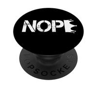 No Kings Nope Protest Sign Horizontal PopSockets Adhesive PopGrip