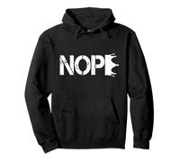 No Kings Nope Protest Sign Horizontal Pullover Hoodie