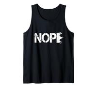 No Kings Nope Protest Sign Horizontal Tank Top