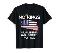 No Kings Only Liberty And Justice For All 4th of July Womens T-Shirt