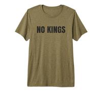 No Kings Political Activism Democracy Statement Premium T-Shirt
