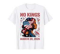No Kings Protest March 28 2026 Resist Feminist Latina Women T-Shirt