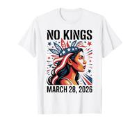 No Kings Protest March 28 2026 Resist Native American Women T-Shirt