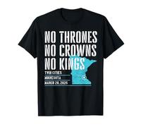 No Kings Protest Minnesota March 28 2026 Map T-Shirt