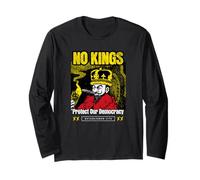 No Kings Protest Quote Anti Tyranny Democracy Political Art Long Sleeve T-Shirt