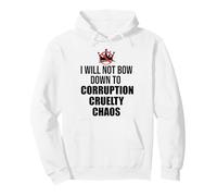 No Kings Protest Sign,Anti Fascism No Corruption No Monarchs Pullover Hoodie