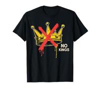 No Kings Protest Sign Defiant Voice Men Women Retro No Kings T-Shirt