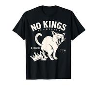 No Kings Shirt Cat Since 1776 in America Patriotic Protest T-Shirt