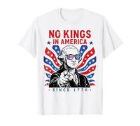 No Kings Shirt In America Since 1776 Washington USA Flag T-Shirt
