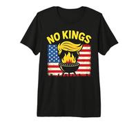 No Kings Shirt Protest 4th of July Independence Day Premium T-Shirt