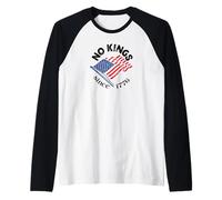 No Kings Since 1776 American Democracy Raglan Baseball Tee