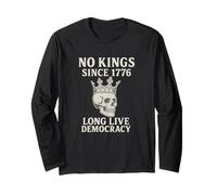 No Kings Since 1776 - Patriotic Pro-Democracy Design Long Sleeve T-Shirt