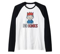 No Kinks Kings Matching Funny Kids Doodle Politics Democracy Raglan Baseball Tee