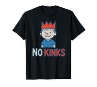 No Kinks Kings Matching Funny Kids Doodle Politics Democracy T-Shirt