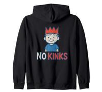 No Kinks Kings Matching Funny Kids Doodle Politics Democracy Zip Hoodie