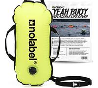 NO LABEL Neon Yellow Swim Buoy - Tow floats for Open Water Swimming - Swim Tow Float - Neon Open Water Swimming Float - Wild Swimming Accessories - Sea Swimming Accessories - Swimming Buoy Open Water