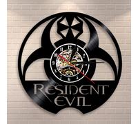 (No LED) Home Creative Retro Nostalgia Classic Movie Resident Evil Vinyl Record Clock