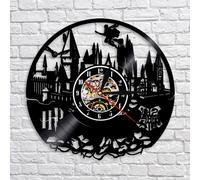 (No LED) Home Decor Wall Fashion Sticker Kidsgift Movie Harry Potter Vinyl Record Wall Clock