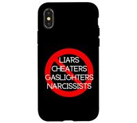 NO LIARS, CHEATERS, GASLIGHTERS, NARCISSISTS Case for iPhone X/XS