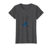 No Lifeguard On Duty Shark Warning Beach Sign T-Shirt, Women, Dark Heather Grey, XL
