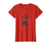 No Lifeguard On Duty Shark Warning Beach Sign T-Shirt, Women, Red, XL