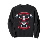No Lift No Gift Christmas Santa Gym Squat Weightlifting BB Sweatshirt