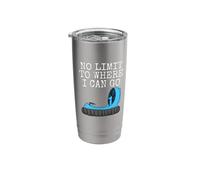 No Limit to Where I Can Go, Hovercraft Pilot Driver Funny Stainless Steel Insulated Tumbler