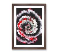 No Limits Abstract Framed Print for Living Room Bedroom Home Office Décor, Wall Art Picture Ready to Hang, Walnut A4 Frame (34 x 25 cm)