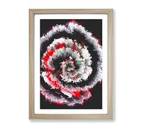 No Limits Abstract Framed Print for Living Room Bedroom Home Office Décor, Wall Art Picture Ready to Hang, Oak A4 Frame (34 x 25 cm)