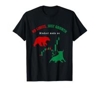 No Limits Just Growth | Trading Mindset Design T-Shirt