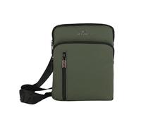 No Limits Men's Crossbody Bag - Waterproof Soft-Touch PU, Adjustable Strap, Multi-Pocket, Military Green