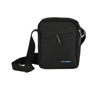 No Limits Men's Crossbody Shoulder Bag, Scratch-Resistant Multi-Pocket with Adjustable Strap, Black